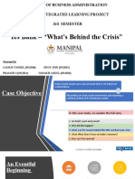 Yes Bank - "What's Behind The Crisis": Master of Business Administration Work Integrated Learning Project 3Rd Semester