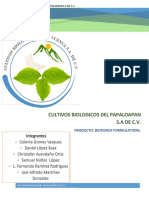 Formulación-Cultivos Biologicos Del Papaloapan S.A de C.V PDF