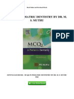 Mcqs in Pediatric Dentistry by DR M S Muthu PDF
