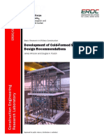 Development of Cold Formed Steel Seismic Design Recommendations