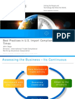 Best Practices in U.S. Import Compliance in Pivotal Times