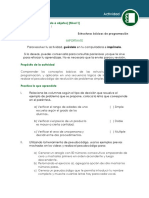 Actividad 1 Estructuras Básicas de Programación PDF