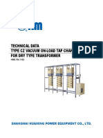 Technical Data Type CZ Vacuum On-Load Tap Changer For Dry Type Transformer