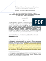 Construcao Do Estado-Providencia em Portugal No Periodo Do Estado-Jose Pereirinha