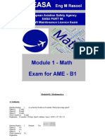 EASA Exam - Module 01 Math