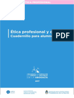 Etica Profesional y Derecho. Rivera López, Cuadernillo para Los Alumnos. Capítulos 1 y 2.