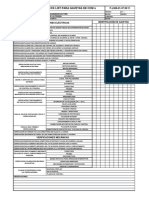 Check List para Gavetas de CCM S