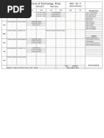 Vishwakarma Institute of Technology, Pune: Academic Time Table 2010-2011 First Term