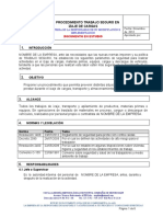 Guía para Trabajos de Alto Riesgo Trabajo en Izaje de Cargas