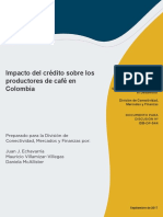 Impacto Del Crédito Sobre Los Productores de Café en Colombia