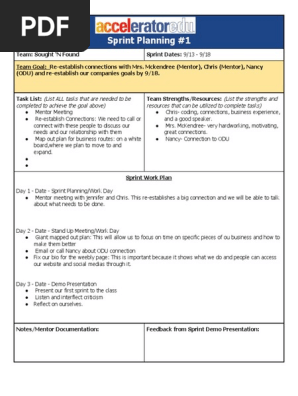 sprint plan 1