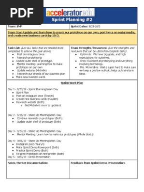 sprint plan 2