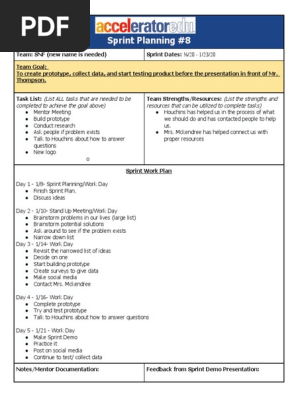 sprint plan 8
