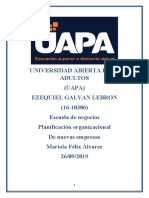 Tarea # 4 de Planificación Organizacional Ezequiel Galvan Lebron