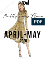 April - May Sewing Planner