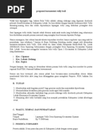 Contoh Proposal Bola Voli Terbaru