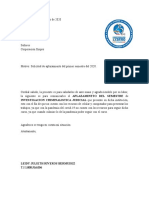 Carta de Aplazamiento de Semestre