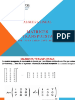 Matrices Transpuesta - Problemas