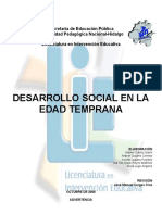 Desarrollo Social en La Edad Temprana