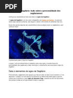 Signo de Sagitário tudo sobre a personalidade dos sagitarianos