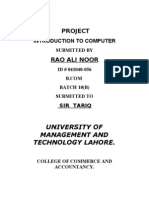 Project: University of Management and Technology Lahore