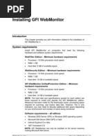 Install Ing Gfi Webmonitor: Webfilter Edition - Minimum Hardware Requirements