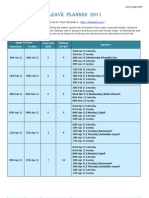 Leave Planner 2011