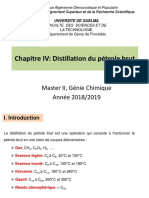 Chapitre 4 - Distillation Du Pétrole Brut