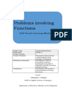 Problems Involving Functions: Self-Paced Learning Module