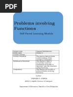 Problems Involving Functions: Self-Paced Learning Module