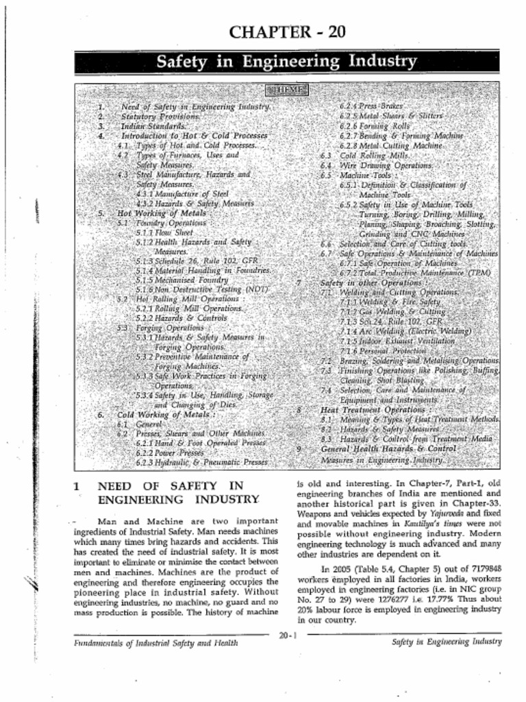 7 Mistry Fundas Of Indus Safety And Health Chapter 20 To 23