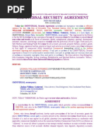 Omniversal Security Agreement: Non-Negotiable