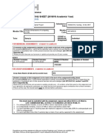 Anonymous Marking: ASSIGNMENT BRIEFING SHEET (2018/19 Academic Year)