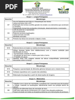 Descritor e Estratégia - Grupo