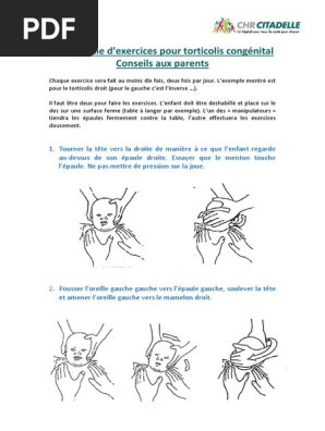 Torticollis Exercices Pdf