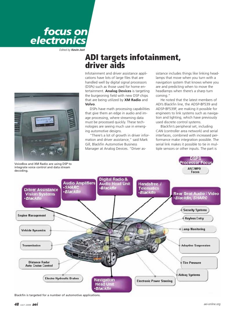 Automotive DSP Innovations Overview | PDF | Digital Signal Processor ...