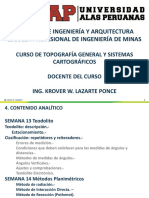 TOPOGRAFÍA GENERAL Y SISTEMAS CARTOGRÁFICOS - Semana 14 PDF