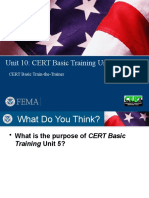 Unit 10: CERT Basic Training Unit 5 Review: CERT Basic Train-the-Trainer CERT Basic Train-the-Trainer