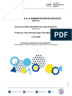 UCR - Int Neg - Nota Técnica Guía para Elaborar Modelo de Idea de Negocio 2020 PDF