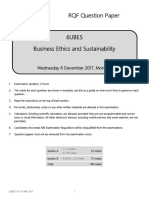 ABE level 6 Business Ethics and Sustainability  December 2017 