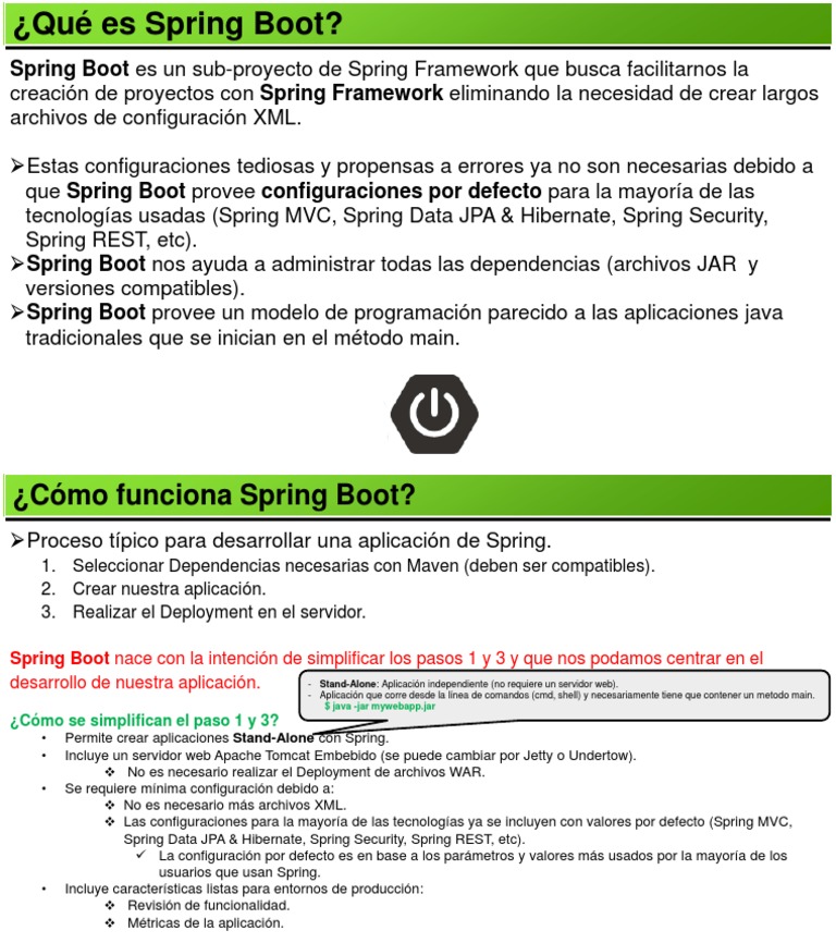 Introducción a Spring Boot y su Funcionamiento | PDF | Negocios ...