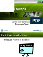 Exercise Swaps: Community Emergency Response Team