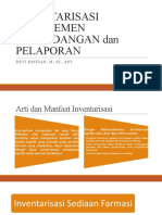 INVENTARISASI MANAJEMEN PERGUDANGAN Dan PELAPORAN