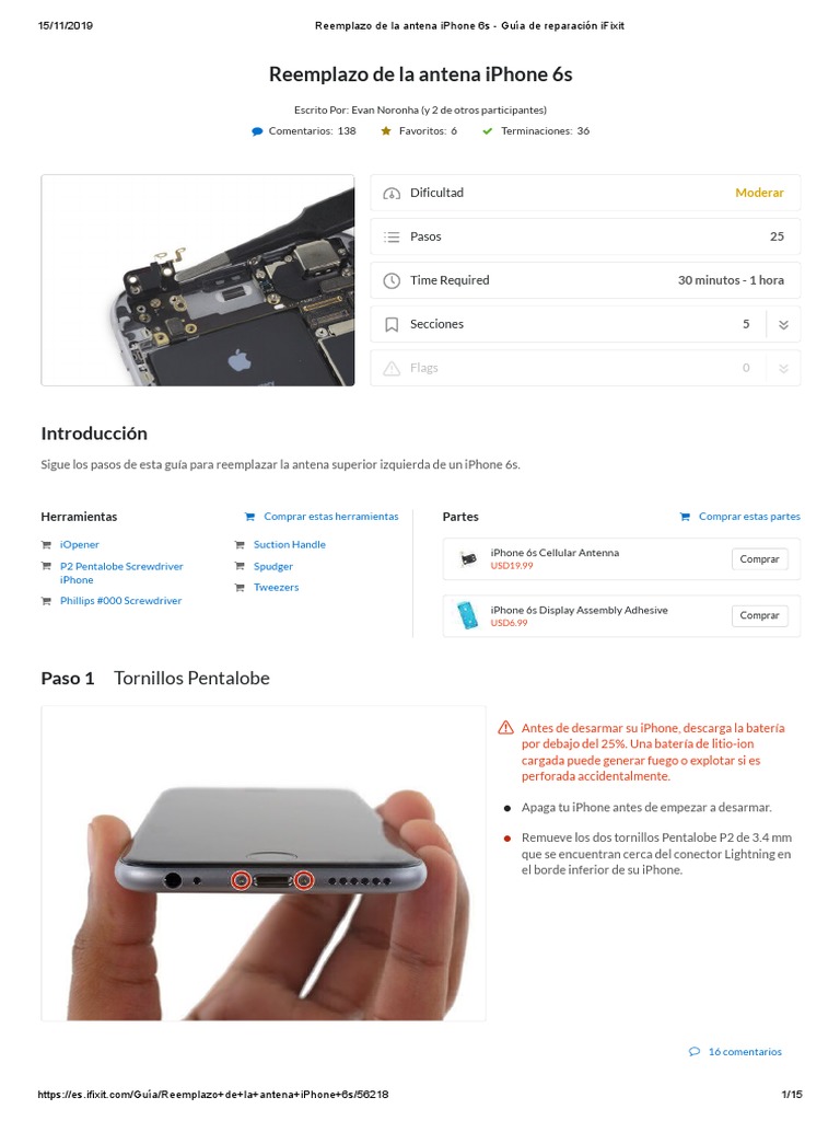 Reemplazo de la batería del iPhone SE - Guía de reparación iFixit