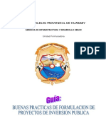 Buenas Prácticas de Formulación de Proyectos de Inversión Pública - Varios PDF