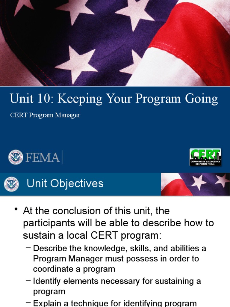 Unit 10: Keeping Your Program Going | PDF | Volunteering | Communication