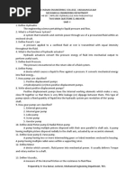 Mechanical Engineering Department Two Mark Questions & Answers