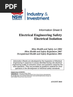 EES Information Sheet 6 Electrical Isolation