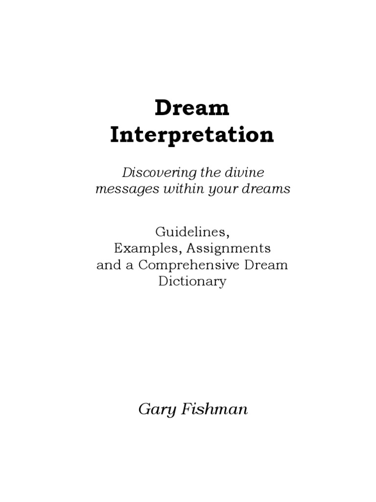 Dream Interpretation and Dictionary | PDF | Dream | Revelation