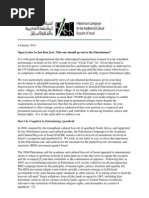 2011 PACBI: Open Letter To Jon Bon Jovi: This One Should Go Out To The Palestinians!